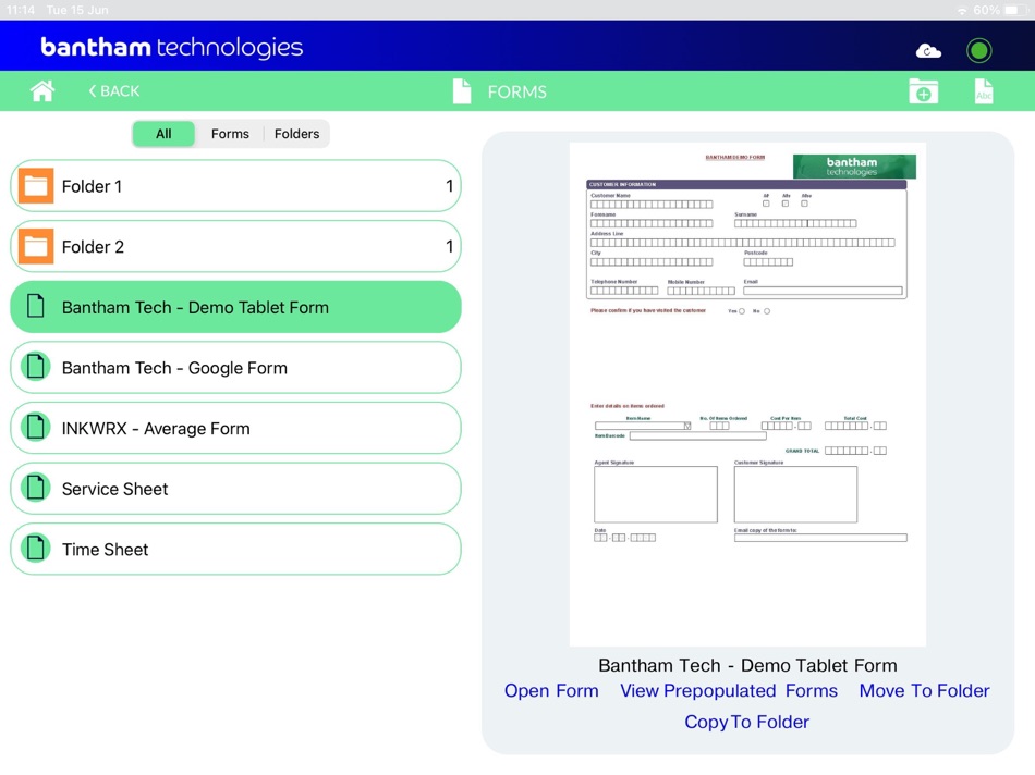 #2. Bantham Tablet Forms (iOS) Bởi: Bantham Technologies Limited