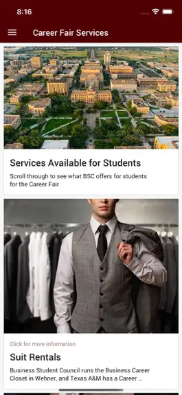 Game screenshot TAMU BSC Career Fair apk