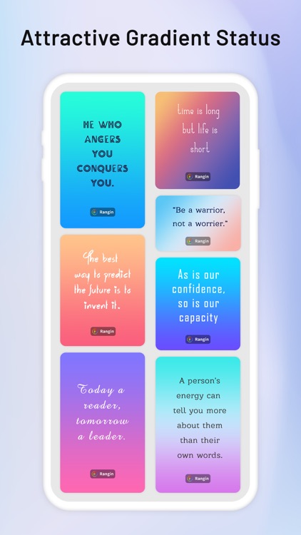 Rangin: Gradient status maker