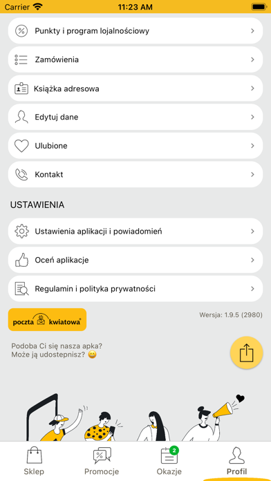 Poczta Kwiatowa® Screenshot