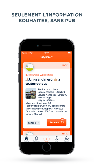 Citykomi® alerte en temps réel Screenshot
