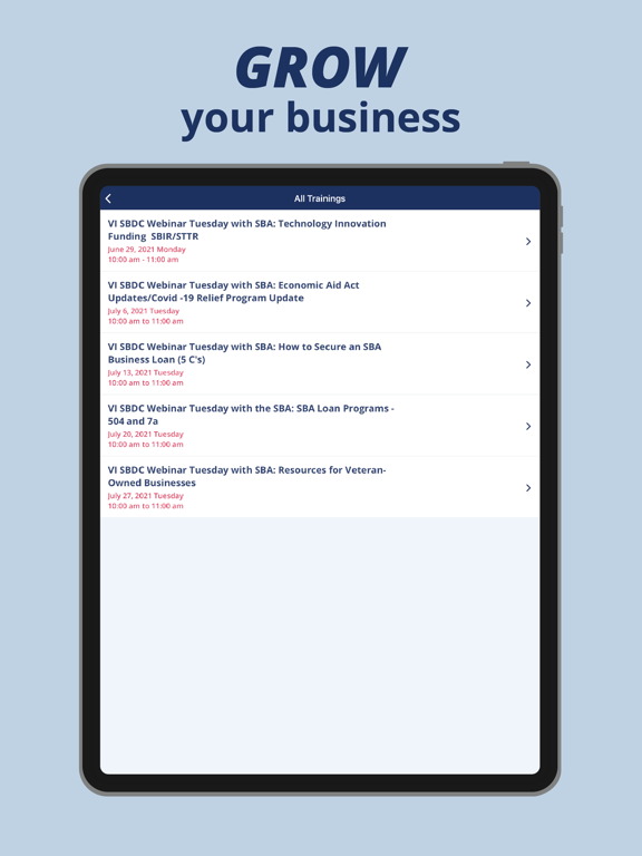 Screenshot #6 pour Virgin Islands SBDC