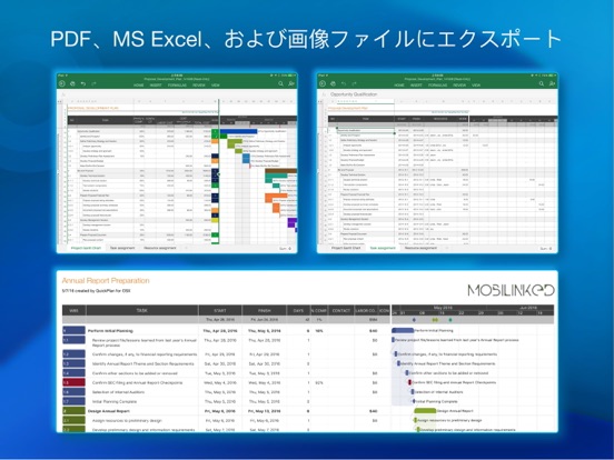 QuickPlan, ガントチャートによるプロジェクト計画のおすすめ画像6