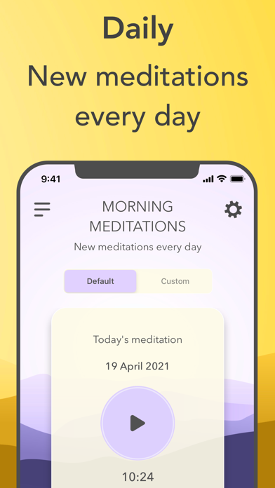 Morning Meditations Screenshot