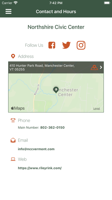 Northshire Civic Center Screenshot