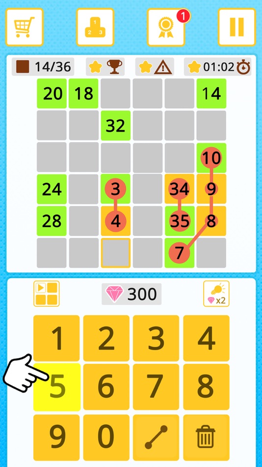 #4. Guess the path (iOS) By: PLAYTOUCH