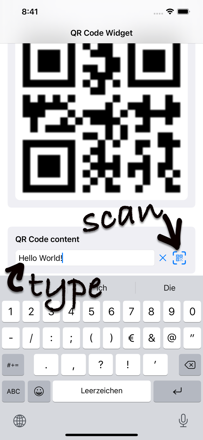 QR-Widget
