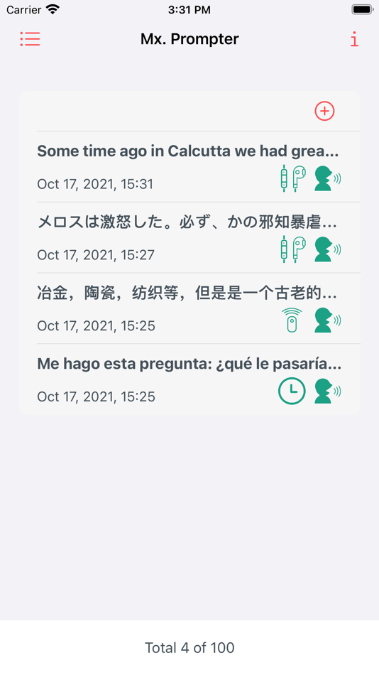 #1. Mx. Prompter (iOS) 由: MAKOTO SASAKI