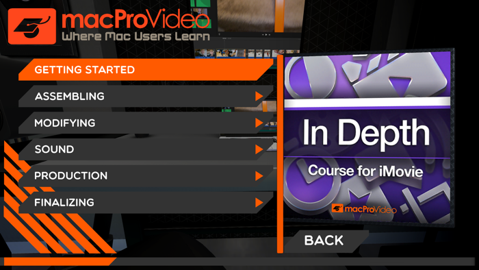 In Depth Course for iMovie