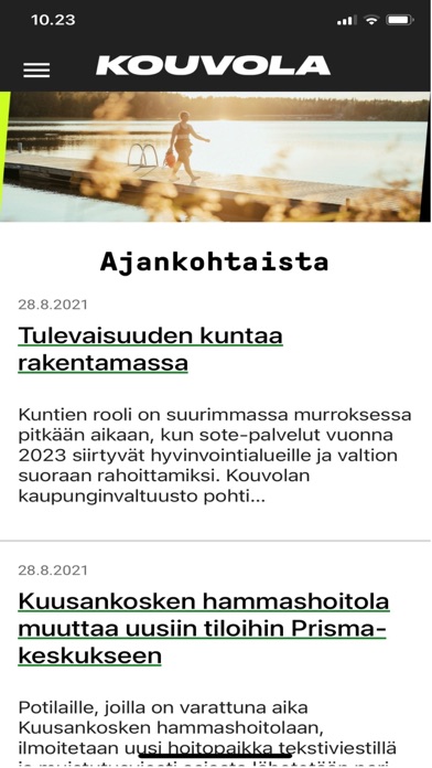 Kouvola Mobiilissa Screenshot