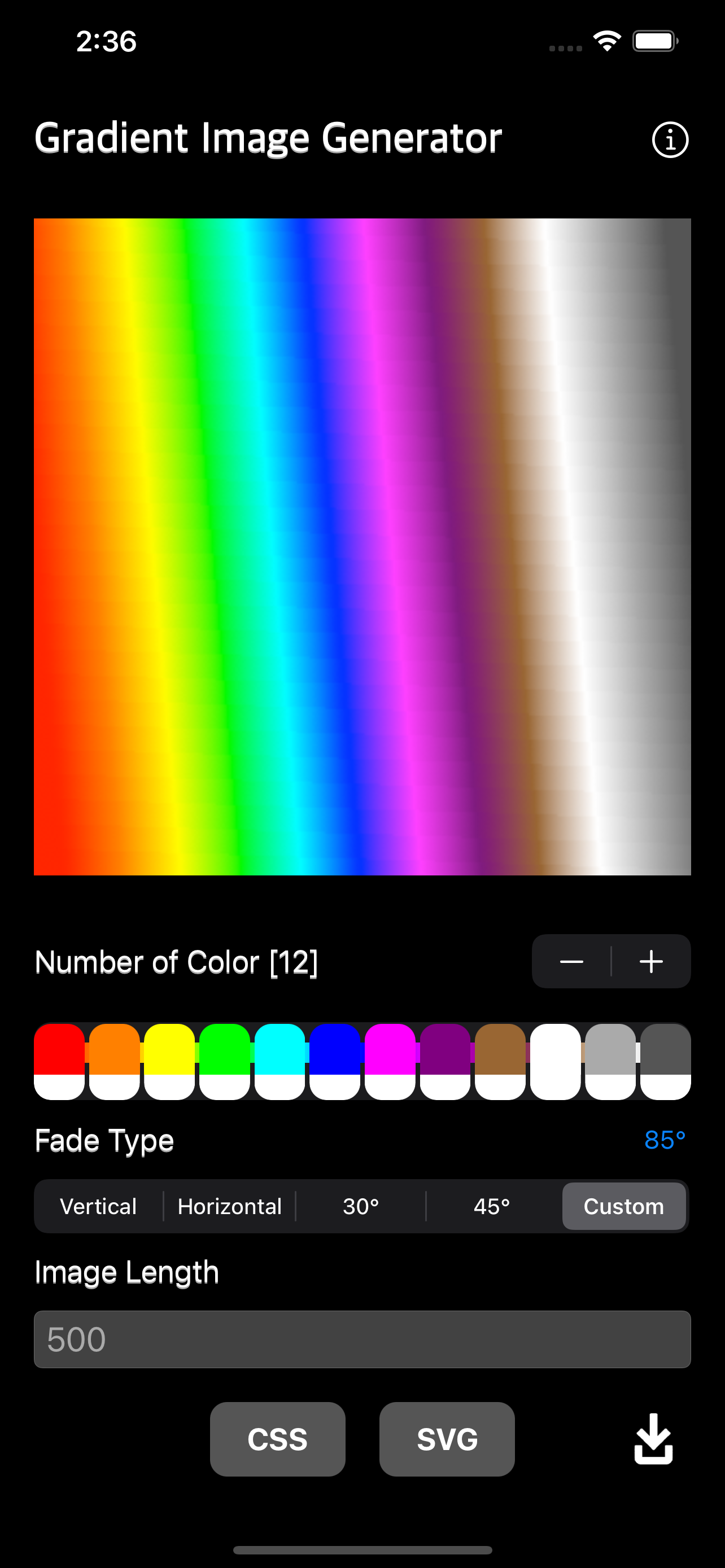 Gradient Image Generator