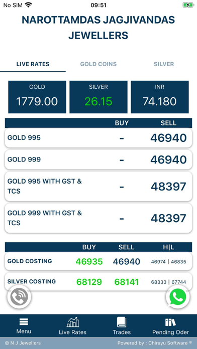 N J Jewellers Screenshot