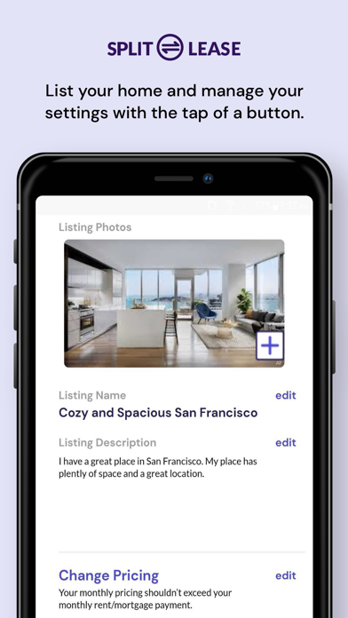 Split Lease. Travel Lighter Screenshot