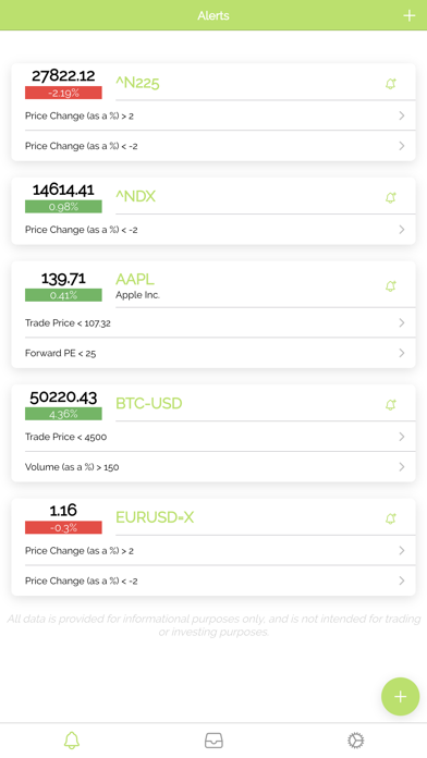Stock Alert - Market Tracker Screenshot