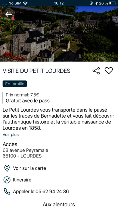 Screenshot #2 pour Lourdes-Pyrénées City Card