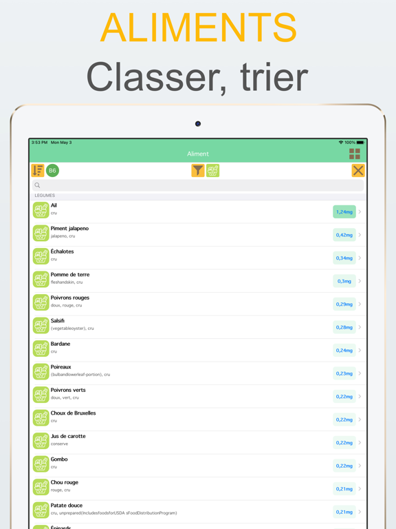 Screenshot #5 pour Alimentation Assistant Lite