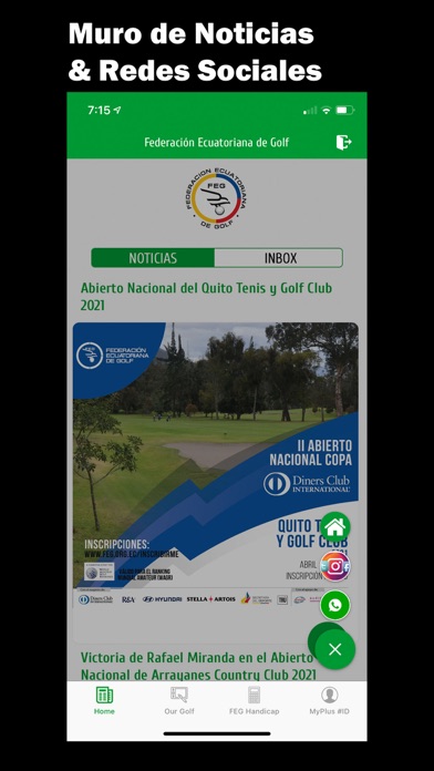 Federacion Ecuatoriana de Golf Screenshot