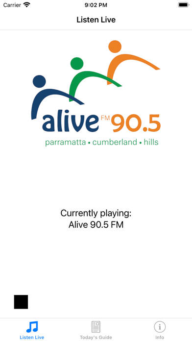 Alive 90.5 Screenshot
