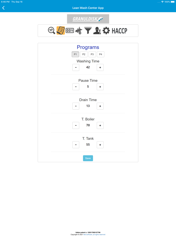 Lean Wash Center App