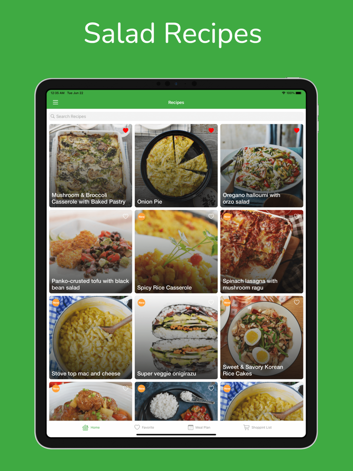 Salad Recipes  Meal Plan