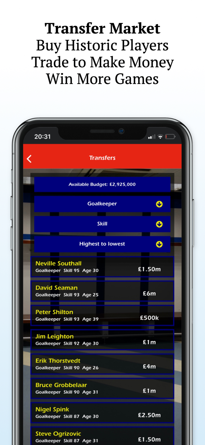 Retro Football Management