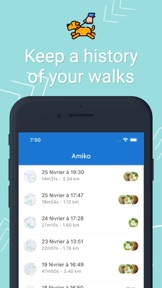 Amiko - Dog walk tracker screenshot