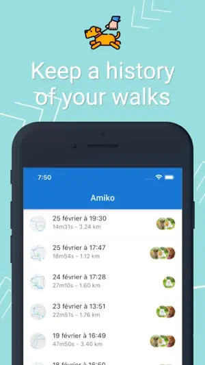 Amiko - Dog walk tracker screenshot 3