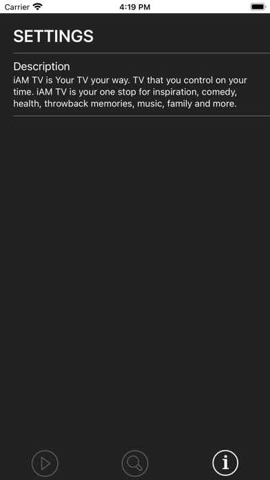 iAM TV Network Screenshot