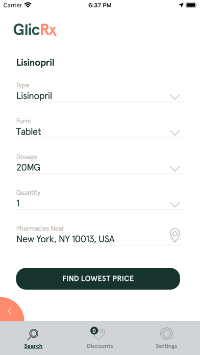 Glic Health Enrollment Center Screenshot