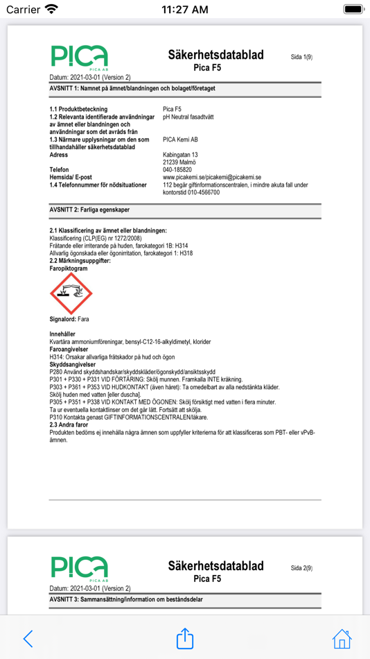 #5. Pica Datasheets (iOS) 由: BuildIT AB