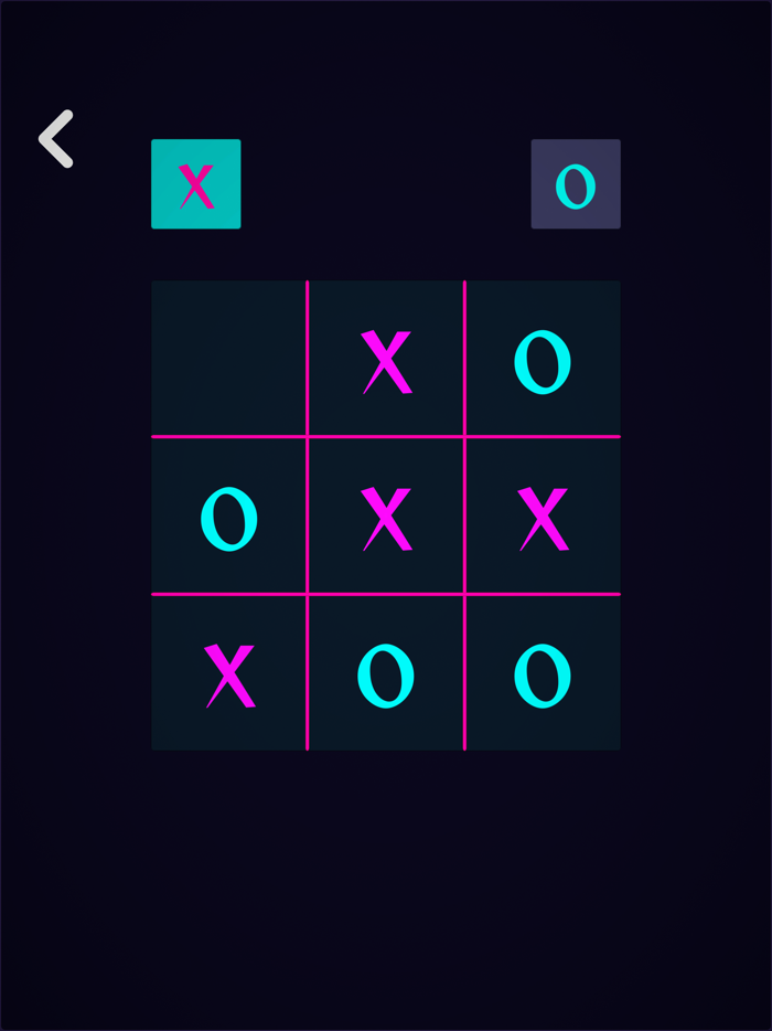Tic Tac Toe - Glow XO Game