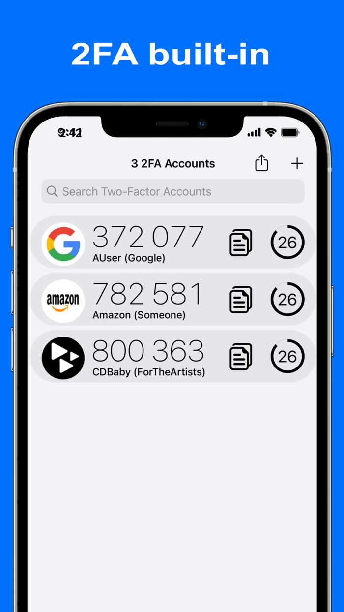 TaaDA - Passwords and 2FA
