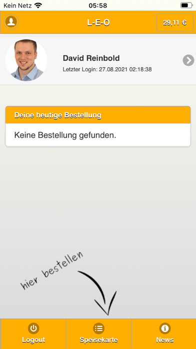 Screenshot #1 pour L-E-O Mensa-App