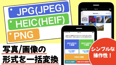 JPG,HEIC,PNGに一括変換-HEIF,JPEG形式ものおすすめ画像1