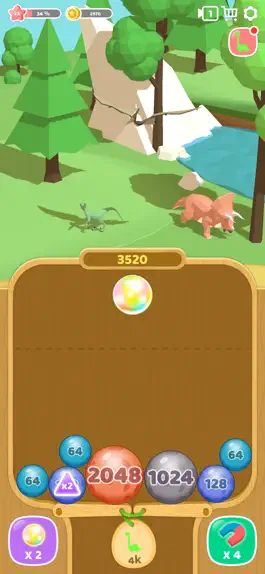 Game screenshot Dino 2048 apk