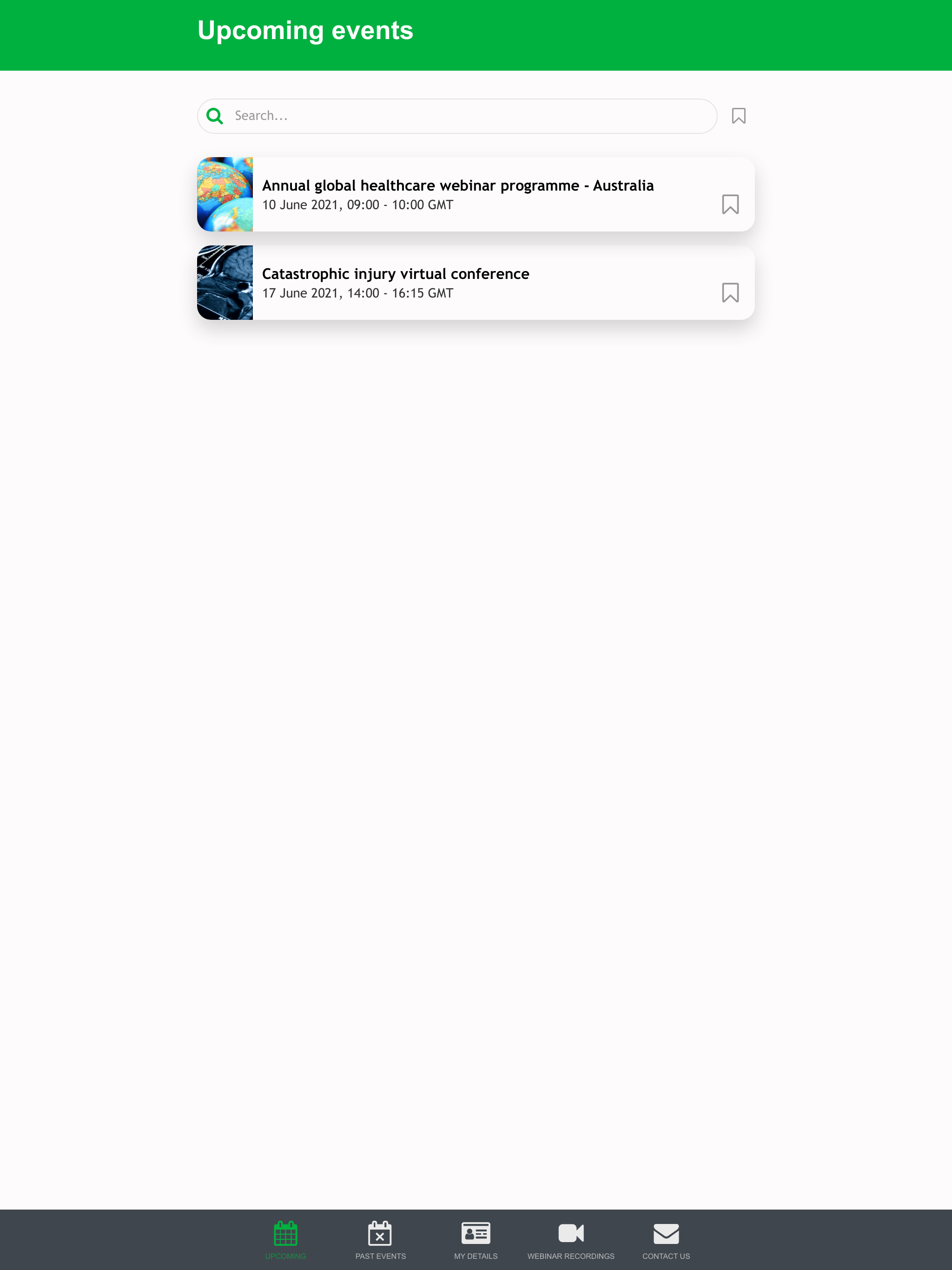 Kennedys events app