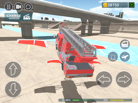 Screenshot #5 pour Fire Truck Flying Car