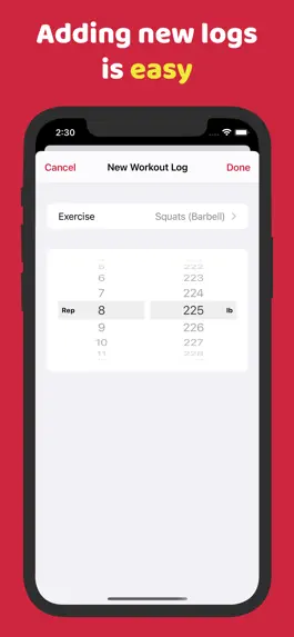 Game screenshot Gym Workout Logs apk