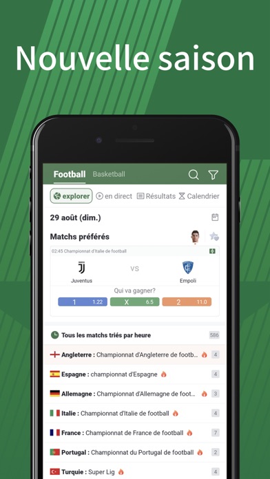 Screenshot #1 pour KScore - Scores en direct