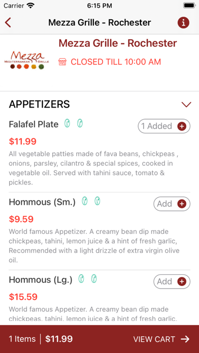 Mezza Grille - Rochester Screenshot