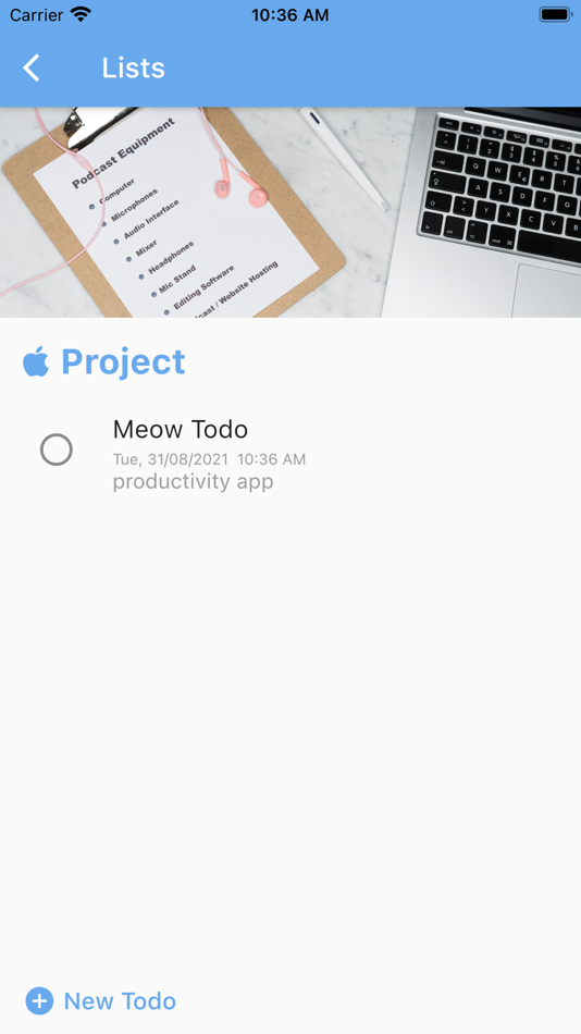 #3. Todos-List (iOS) 由: OENG Mengthong