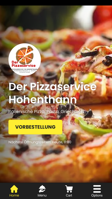 Der Pizzaservice Hohenthann Screenshot 1 - AppWisp.com Der Pizzaservice Hohenthann Screenshot 1 - AppWisp.com