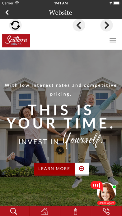Southern Homes - Warranty Screenshot