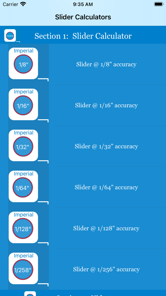 #1. Slider Imperial Calculator (iOS) 由: Aberdeen Telecom.Inc.