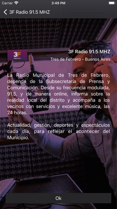 3F Radio 91.5 MHZ Screenshot