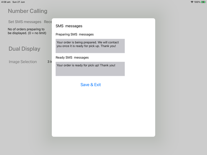 OrderBuddy Dual Display