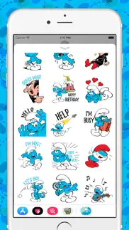 the smurfs: classic stickers iphone screenshot 3
