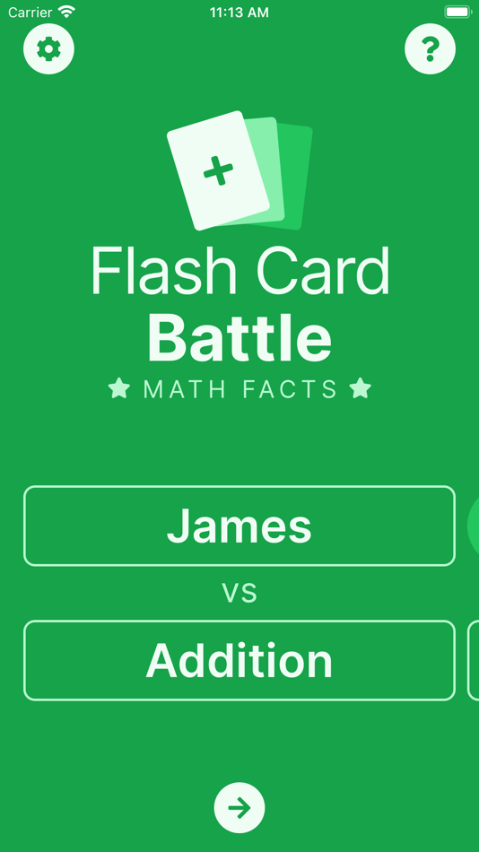#1. Flash Card Battle (iOS) 由: Benjamin Blakely