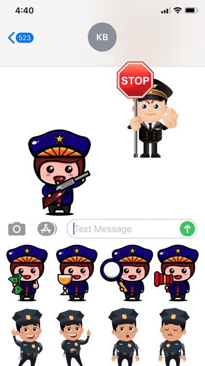 Police Officers Stickers