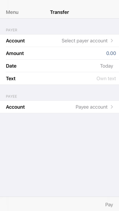 Sparebanken Din Bedrift. Screenshot